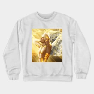 angel with the golden wings Crewneck Sweatshirt